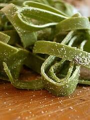 Pasta fresca de espinacas