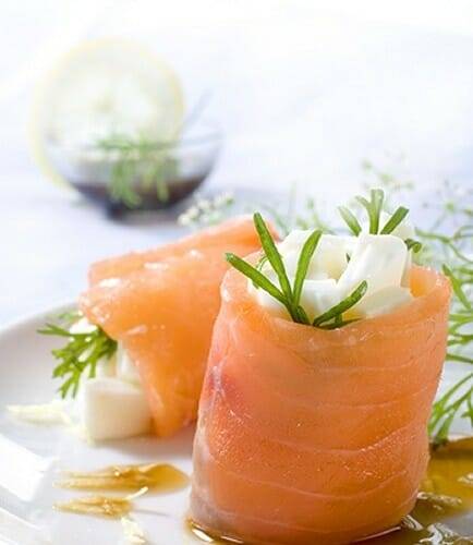 Rollitos de Burgo de Arias con Soja y Salmón