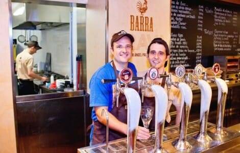 Ángel Palacios junto a Mario Moñivas en Barra Brava