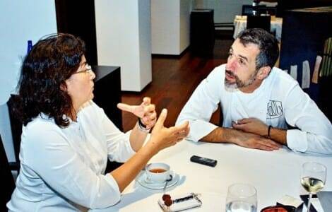 Pepe Solla, durante la entrevista