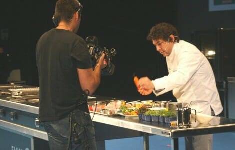 Gastón Acurio durante su ponencia en San Sebastián Gastronómika 2011