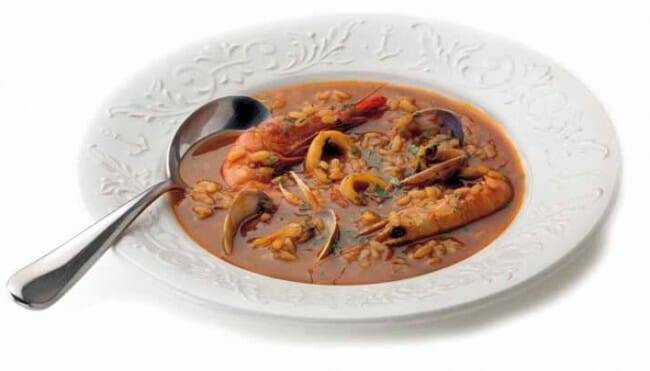 Arroz caldoso con marisco
