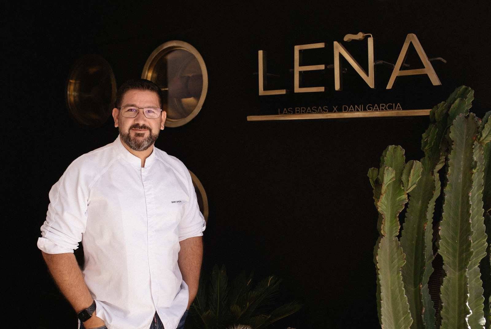 Dani García en su nuevo Leña