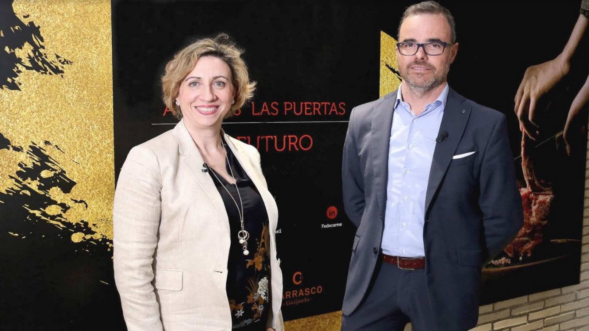 Carlos Rodríguez y María Sánchez, Directora General de Carnimad y Secretaria General de Cedecarne.