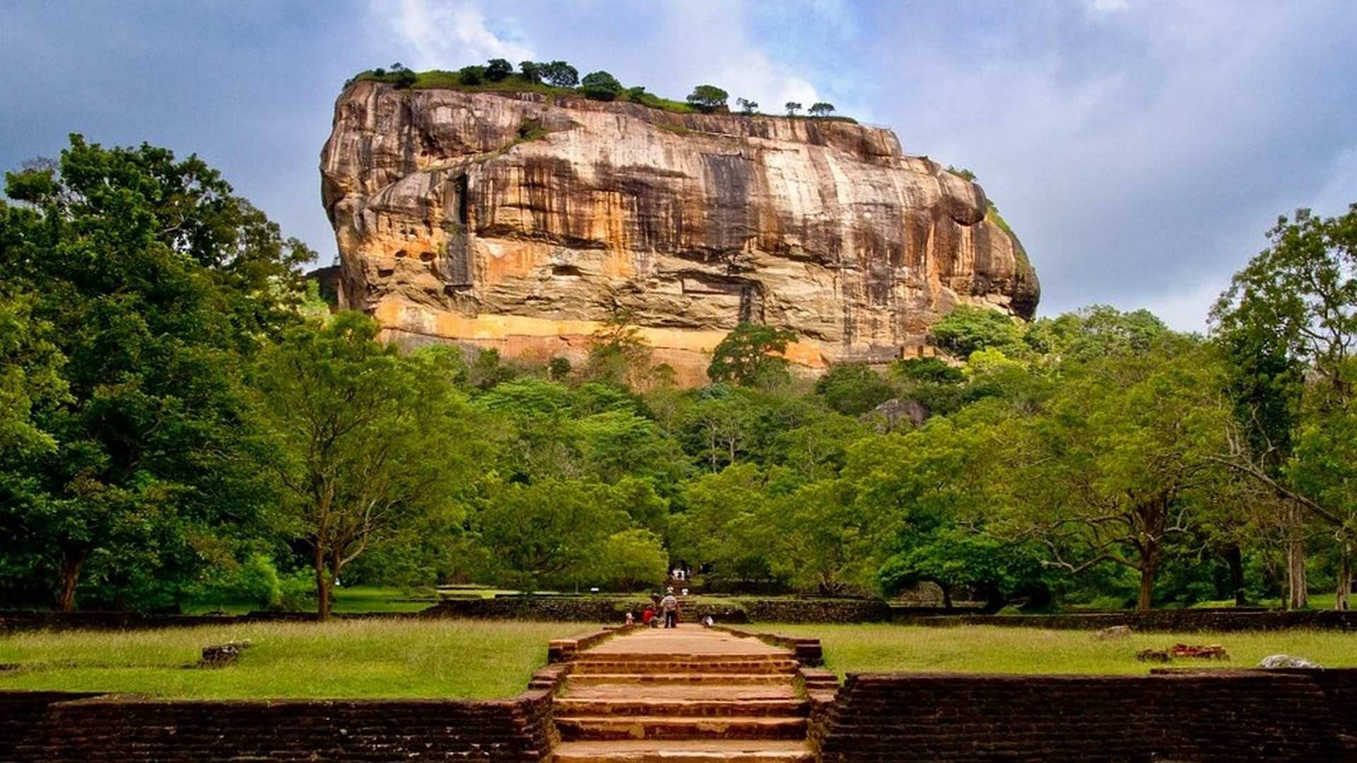 Vista de la antigua ciudadela de Sigiriya
