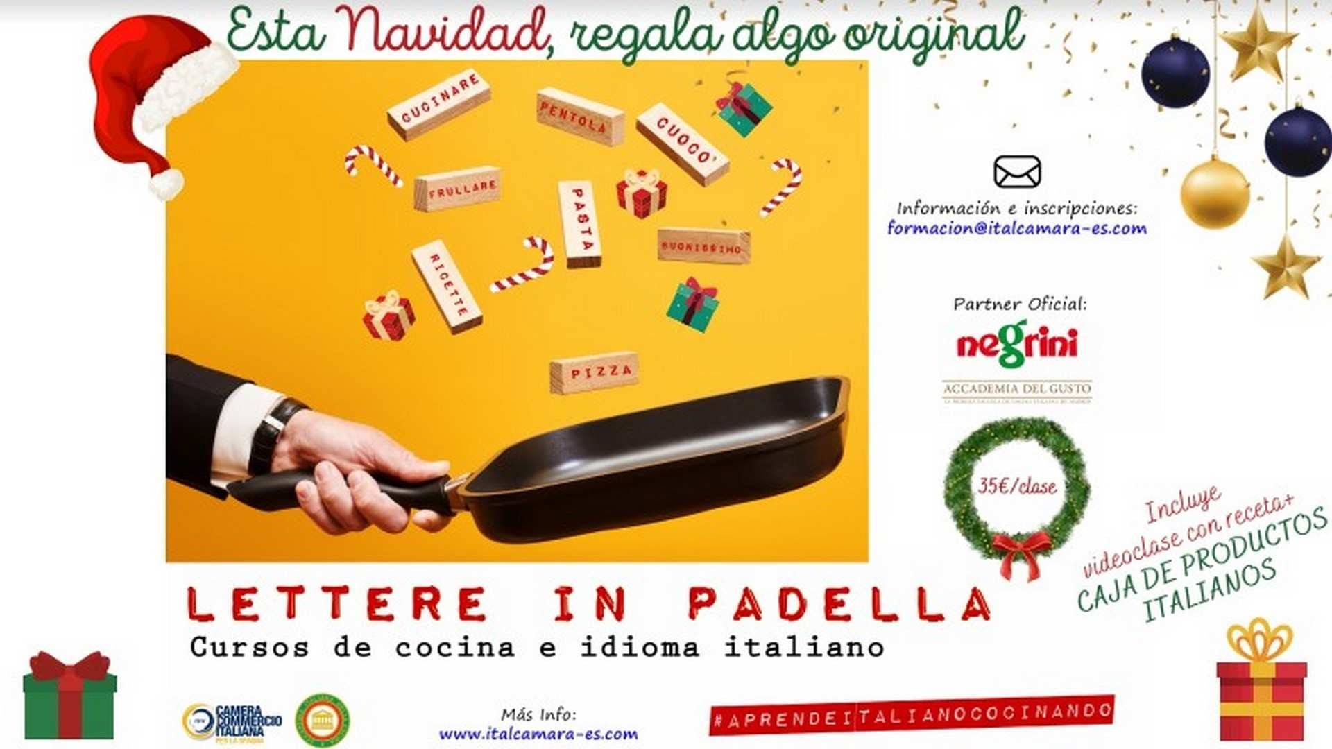 ¿Y si estas Navidades regalas (o te regalas) un curso de cocina e idioma italiano?