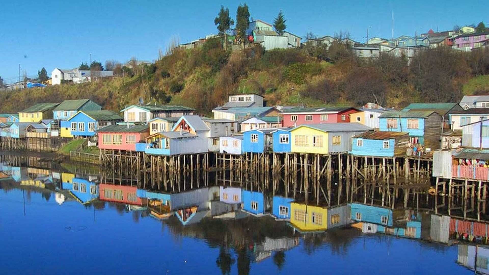 Isla Grande de Chiloé en el sur de Chile