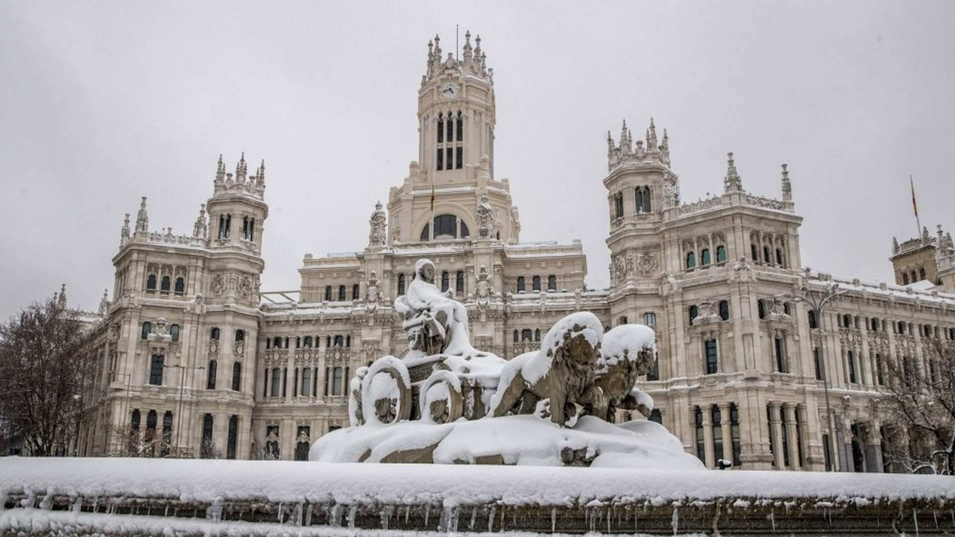 La nevada caída en Madrid es considerada como la mayor del siglo
