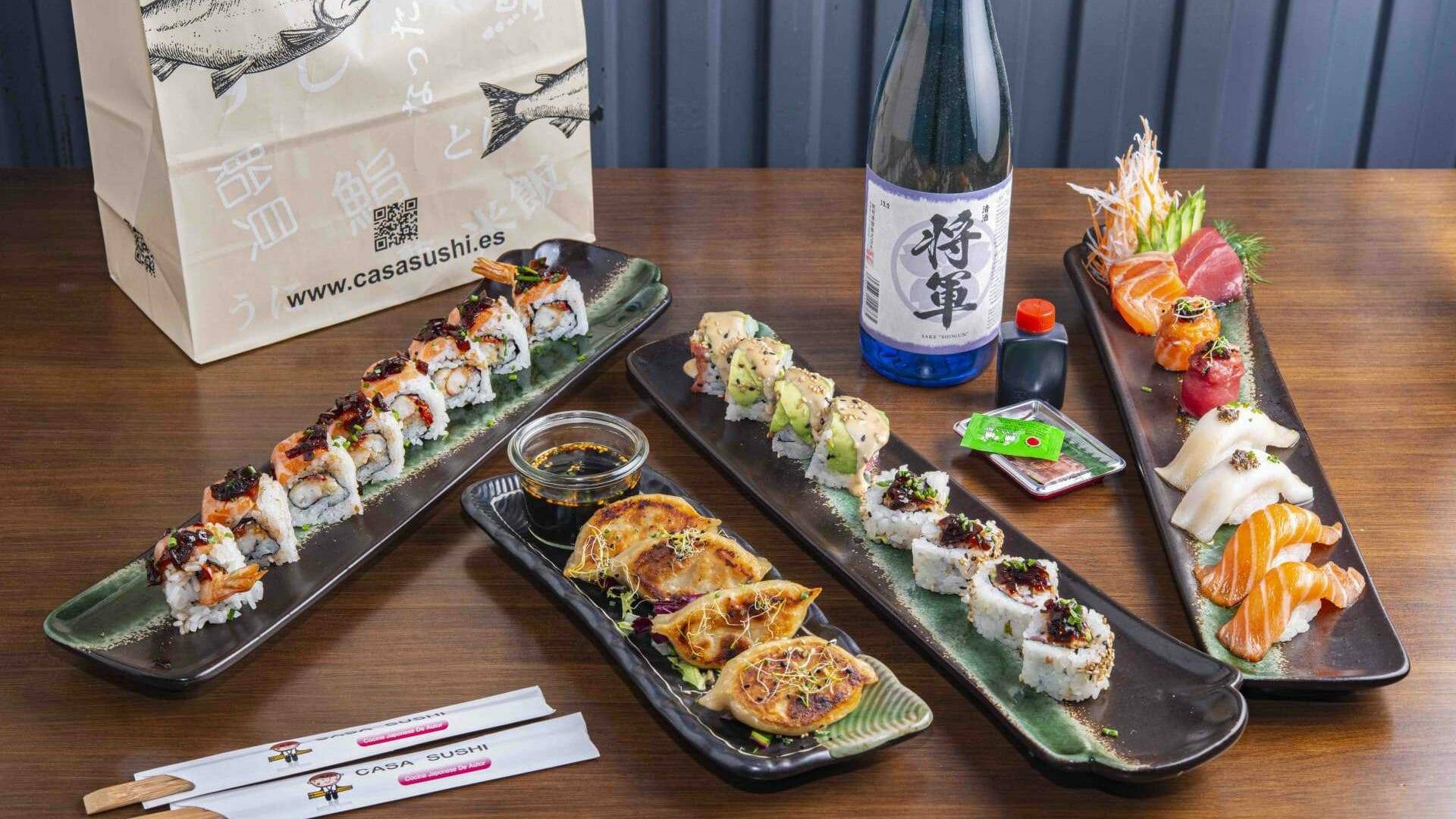 Sushi para dos, todo listo con el delivery de Casa Sushi.