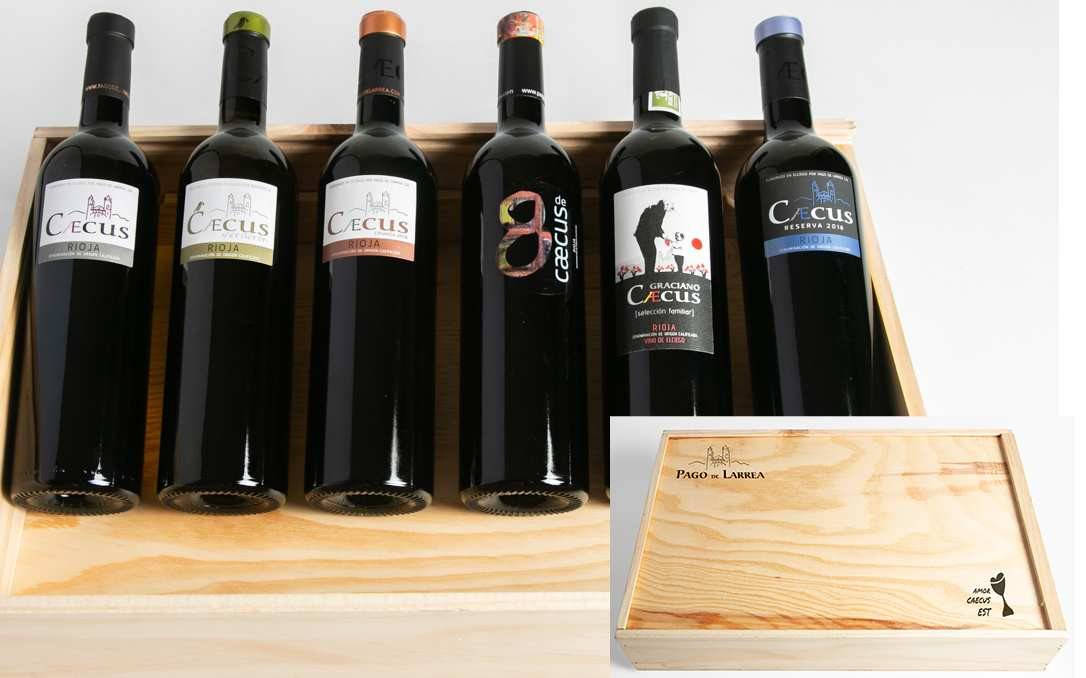 La mejor selección de Pago de Larrea convertidos en una caja de regalo para amantes del vino.