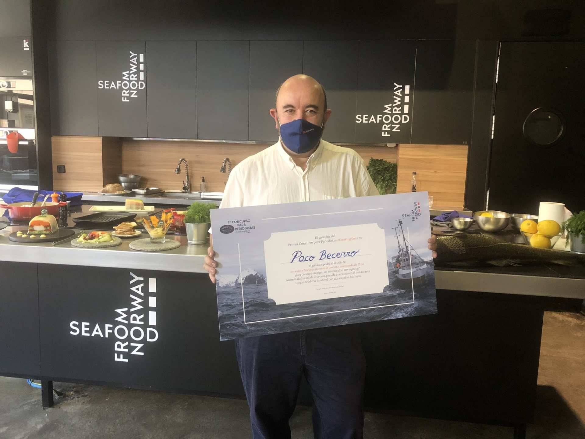 Paco Becerro, ganador del concurso #CookingSkrei