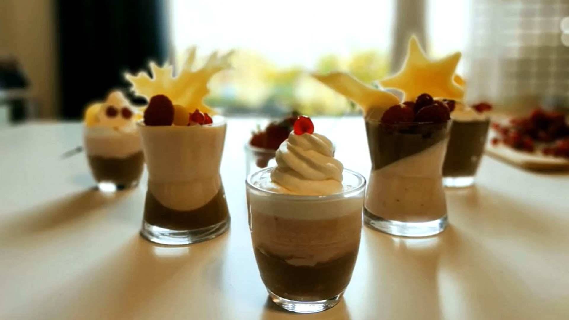 Receta de Bavarois de Fresas y chocolate