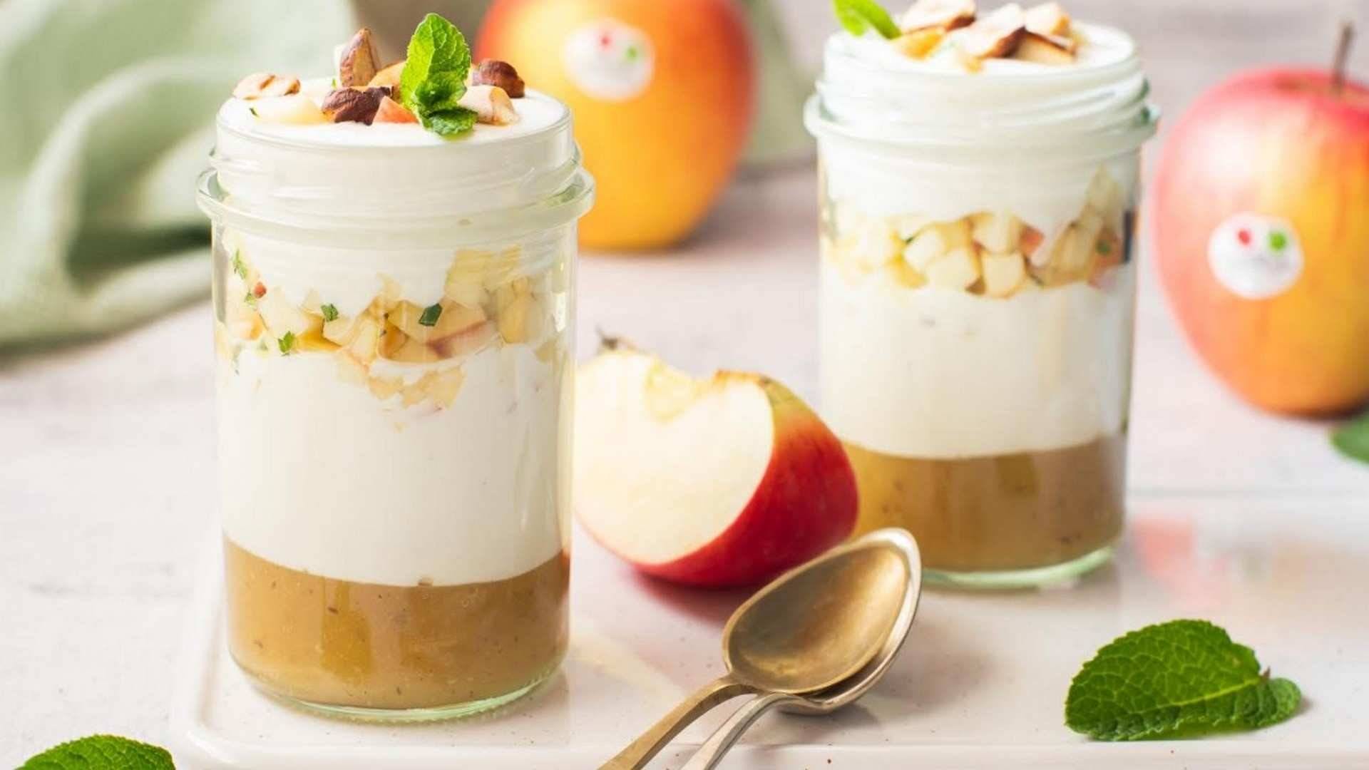 Receta de Crema de Ricotta con Manzana