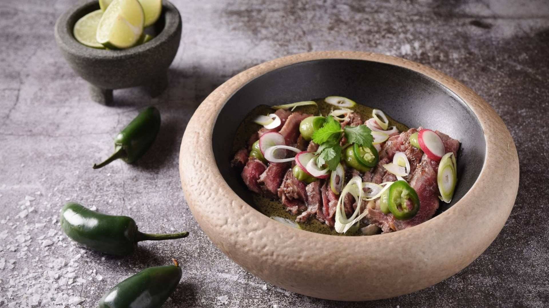 Aguachile entrecot a las brasas