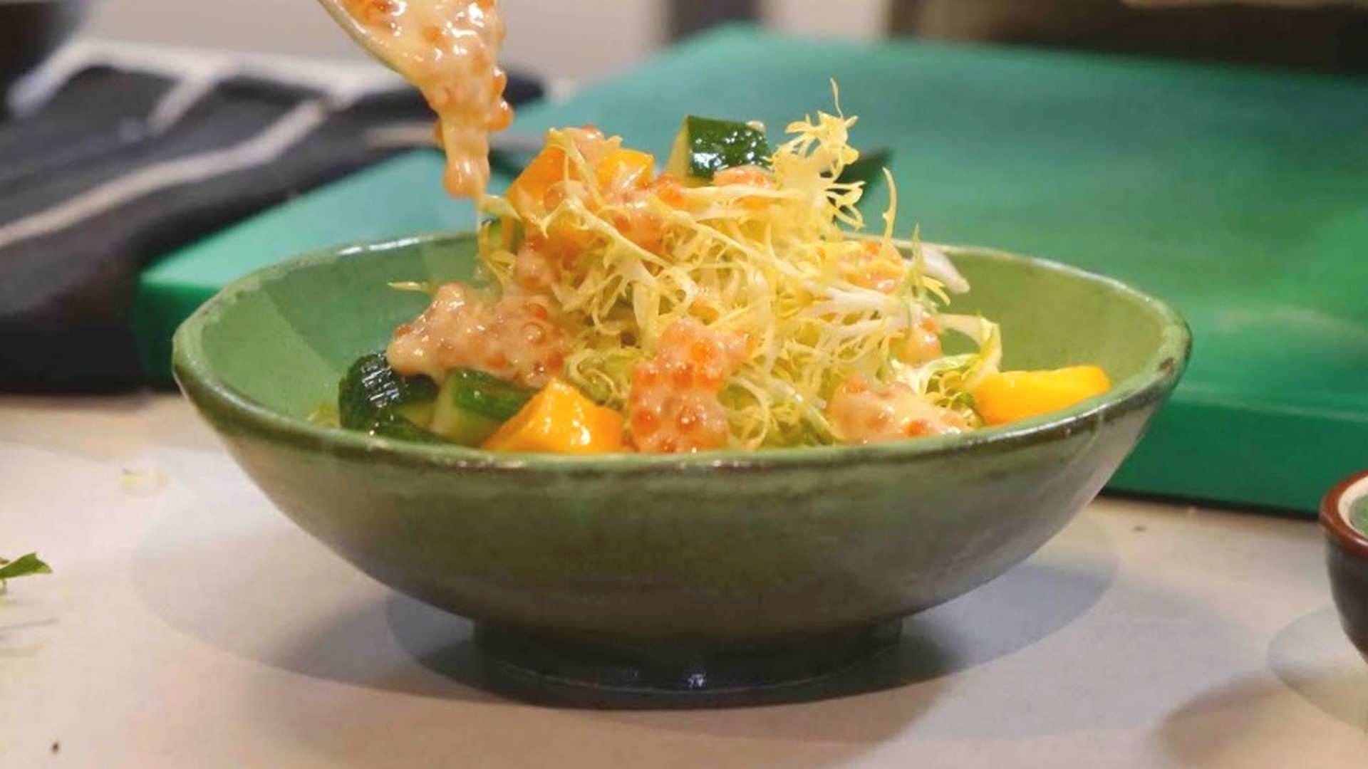 Receta de ensalada de Escarola con Mango