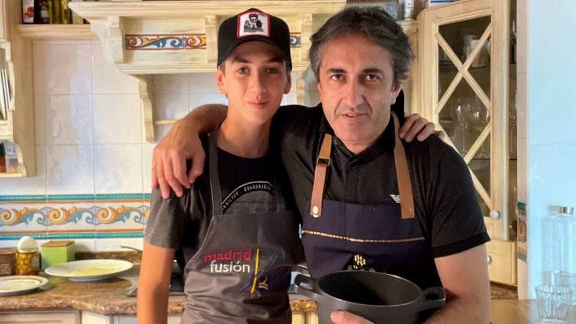 Jose Carlos García y su hijo