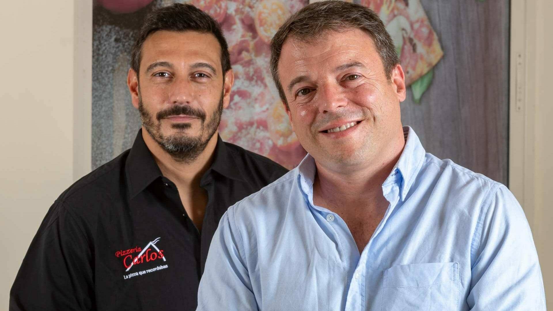 Xavi Crespo y Francesc Ros, socios de Pizzerías Carlos