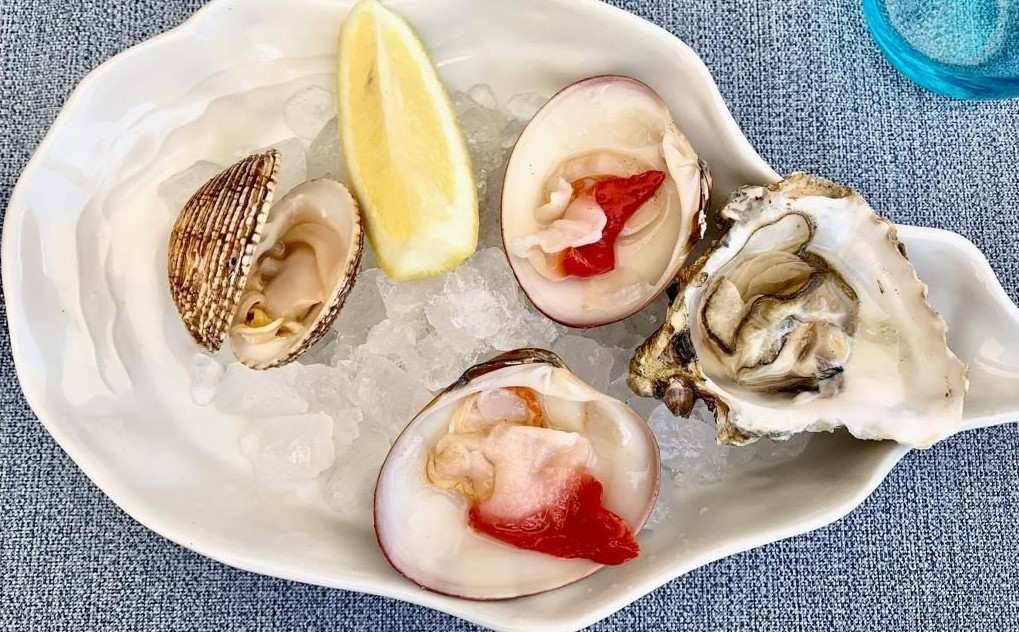 Conchas, en el restaurante La Milla