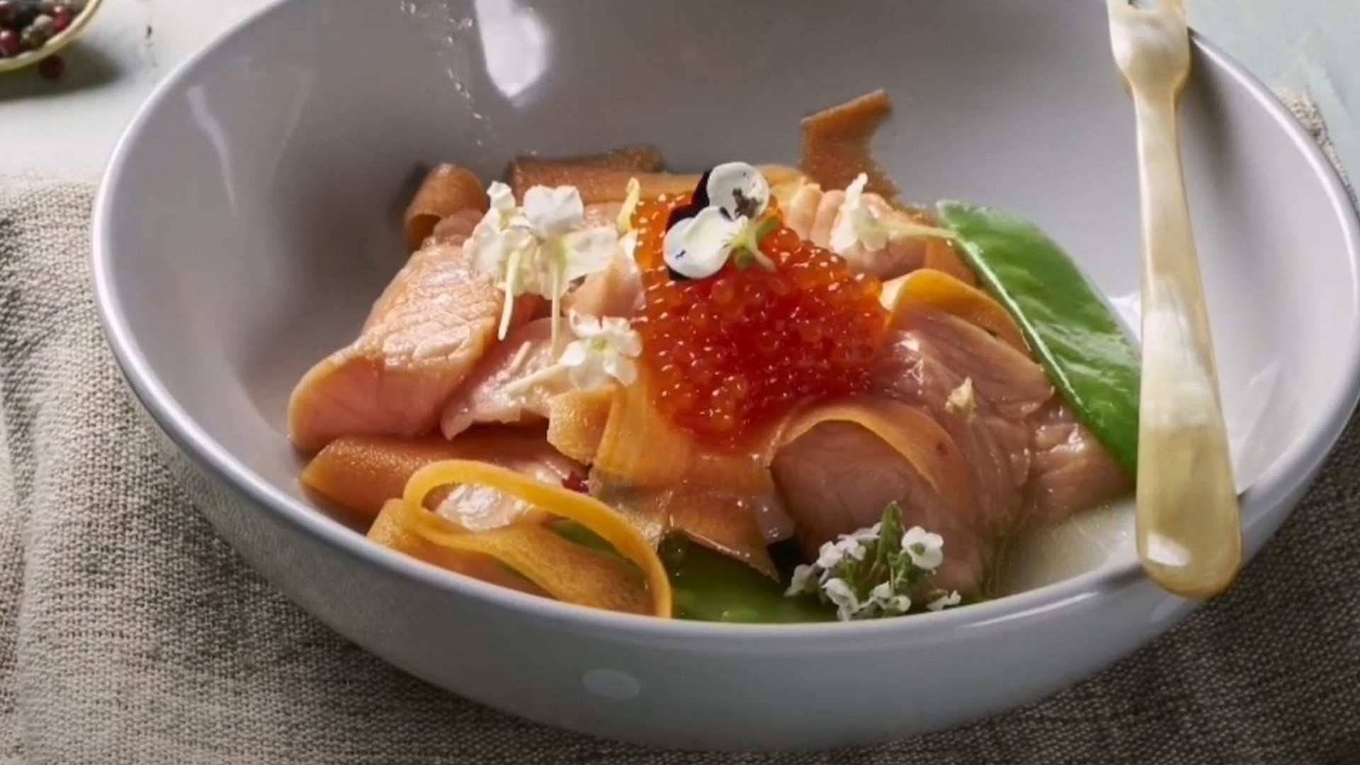 Receta de Salmón Noruego fresco en escabeche ligero con verduritas