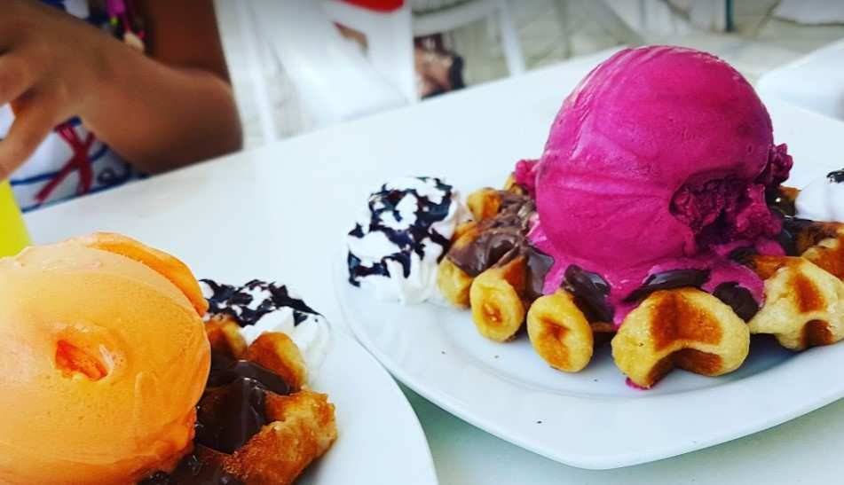 Uno de los helados combinados que ofrece Siroco