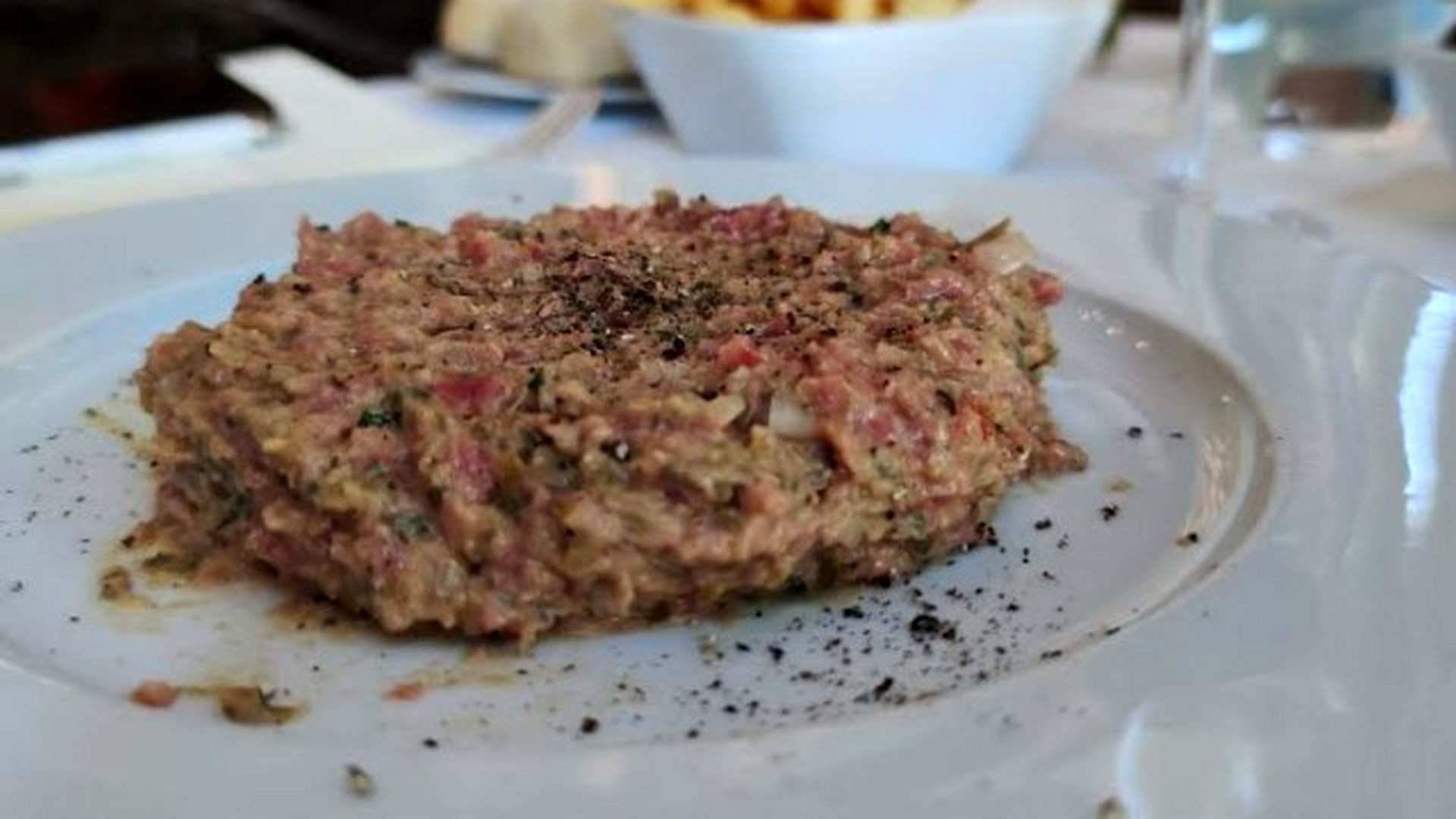 Magnífico el Steak Tartar de la Cervajeria del Liberdade