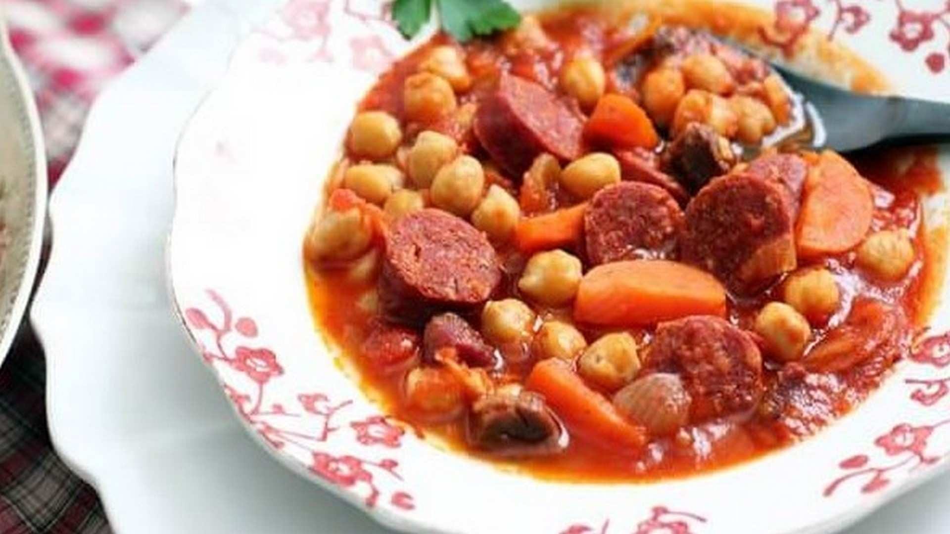 Garbanzos con chorizo
