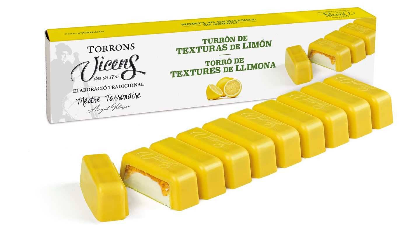 Turrón Texturas de limón
