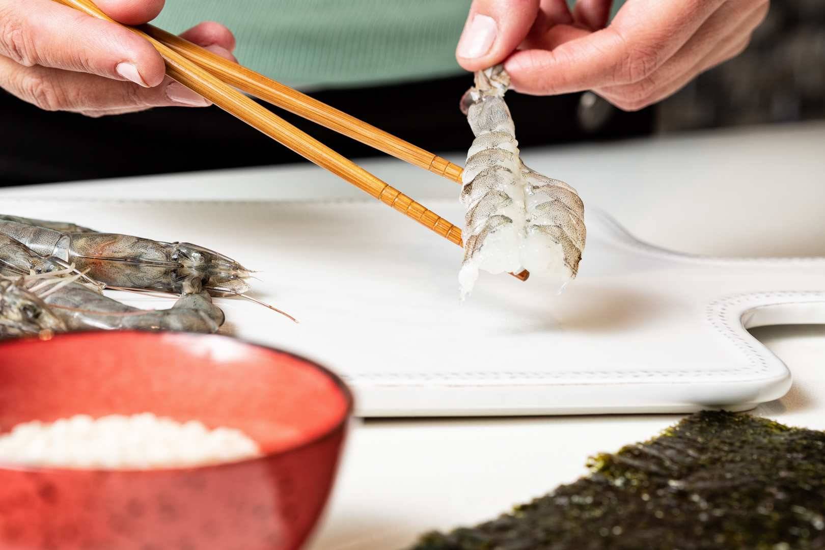 La calidad "sushi" del langostino Noray cumple con los requisitos para su consumo en crudo.