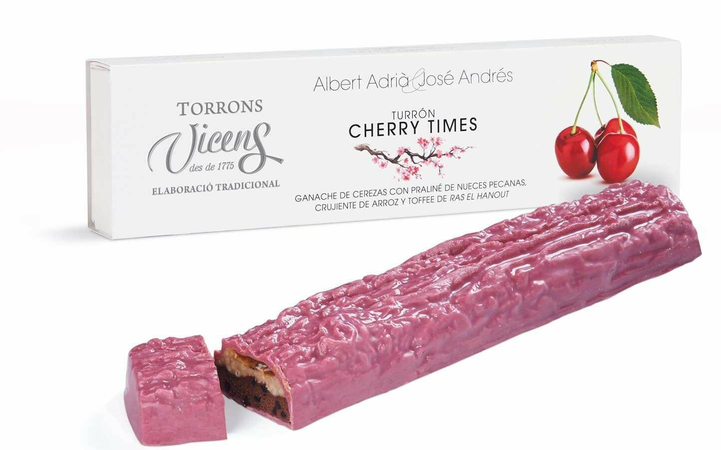 Cherry Times, el turrón de Torrons Vicens creado por Ferran Adriá y José Andrés