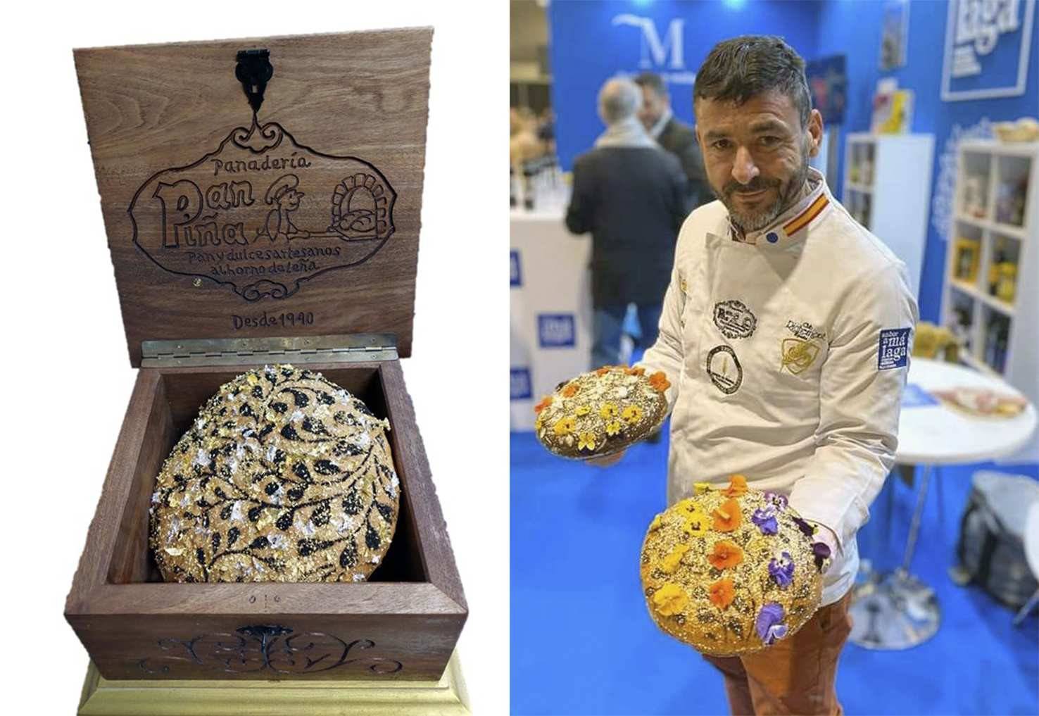  Juan Manuel Moreno utiliza oro y plata como ingredientes para estos exclusivos y  carísimos panes que jeques árabes y multimillonarios rusos le quitan de las manos.